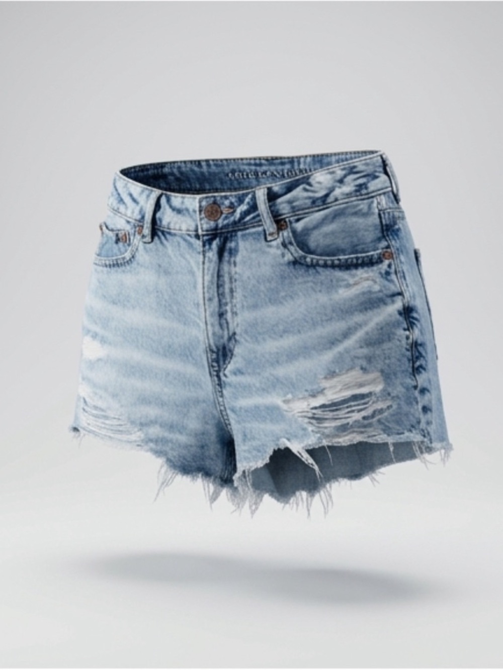American Eagle AE Ne(X)t Level Stretch Distressed Denim Shorts
